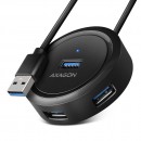 Axagon USB-HUB 4-port superspeed USB-A round HUB