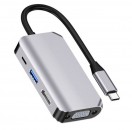 Asonic USB Tip C na HDMI/VGA, USB 3.0, USB Tip C